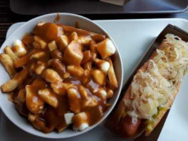 Old Montreal Hotdogs And Poutine food