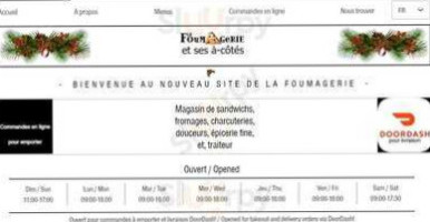 La Foumagerie Sandwiches Salads Espresso Coffee Tea Cafe En Vrac Catering Traiteur menu