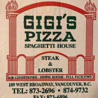 Gigi's Pizza & Spaghetti House food