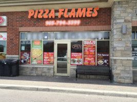 Pizza Flames food
