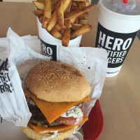 Hero Certified Burgers food