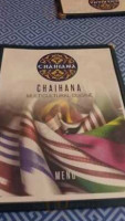 Chaihana menu