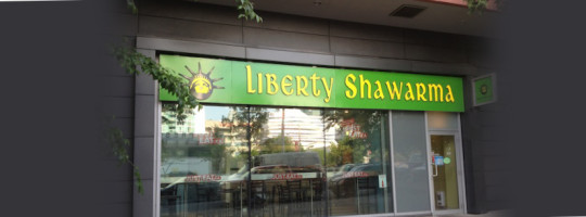 Liberty Shawarma outside