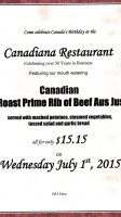 Canadiana Restaurant food