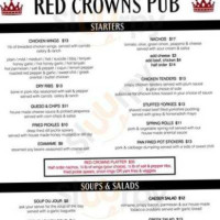 Red Crowns Pub menu