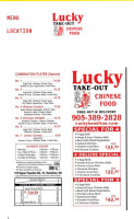 Lucky Chinese Food Takeout inside