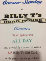 Billy T's Road House food