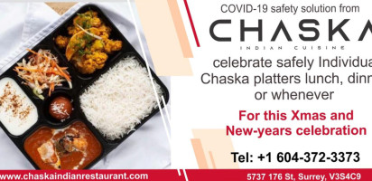 Chaska Indian menu