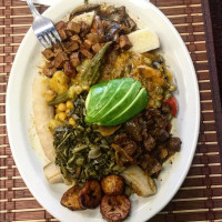 V's Vegan Caribbean Restaurant food