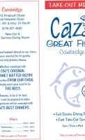 Caz's Great Fish Cambridge inside