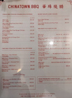 Chinatown Bbq Huá Bù Shāo Là menu