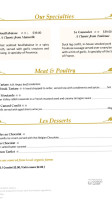 Bouchons Bistro Fine Dining Kelowna menu