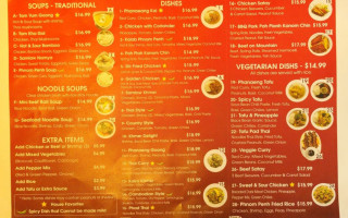Phnom-Penh Restaurant menu