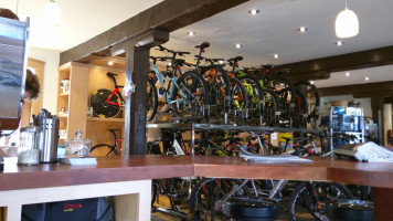 Flying Monkey Bike Shop Coffee inside