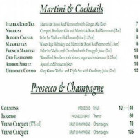 Grazie Ristorante menu