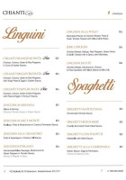 Chianti's Cafe menu