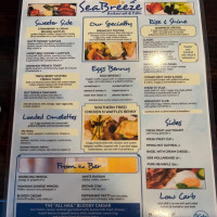 Seabreeze Patio menu