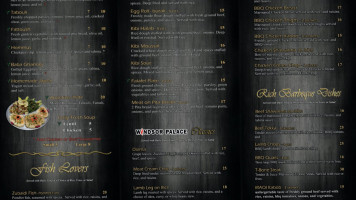 Windsor Palace Restaurant menu