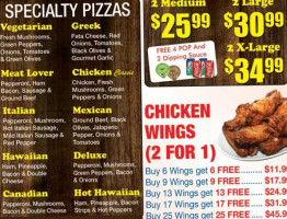 Grabb-a-pizza menu