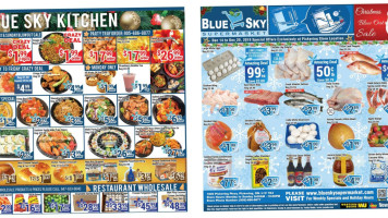 Blue Sky Supermarket food