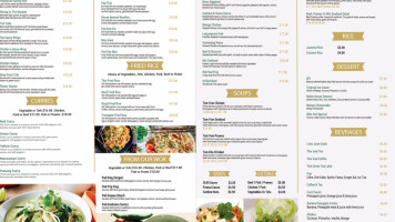 Nahm Thai Bistro menu