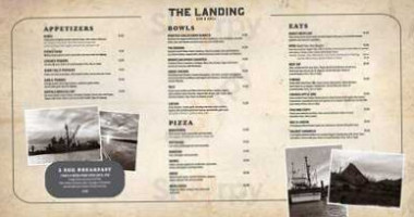 The Landing Pub and Grill menu
