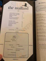 The Mallard Lounge And Terrace menu