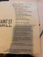 Saint St Grill menu