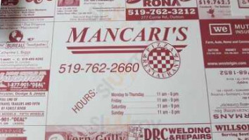 Mancari's Pizza & Restaurant food