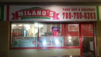 Milanos Pizza & Grill outside