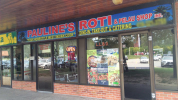 Paulines Roti Pelau Shop outside