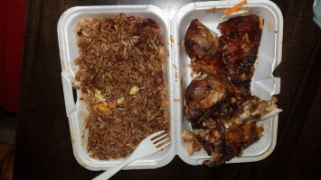 Fire Dutch's Jamaican Takeout food