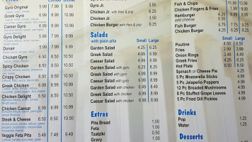 Gyros Delights menu