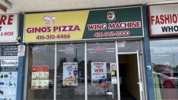 Gino's Pizza Wing Machine outside