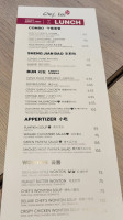 Chef Lee menu