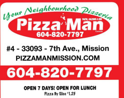 Pizza Man* food