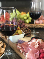 The Olive Board Charcuterie Wine food