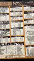 Erni's Place Pizza menu