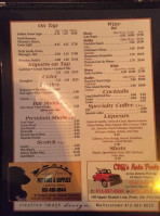 The Golden Arrow Pub and Eatery menu
