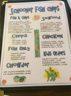 Schooners' Fish & Chips menu