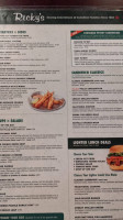 Ricky's All Day Grill Rg's Lounge Whitehorse menu