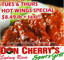 Don Cherry's Sports Grill Sydney Ns food
