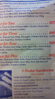 Mary's Restaurant and Pizzaria menu