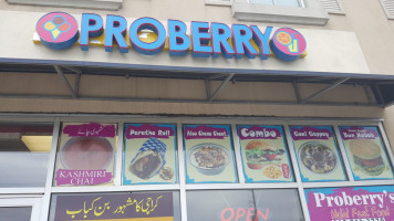 Proberry menu