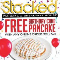 Stacked Pancake Breakfast House food