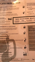 La Croisee Des Chemins menu