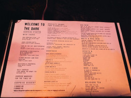 Dark Table menu