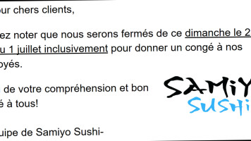Samiyo Sushi Rouyn-noranda food