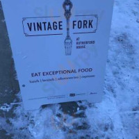 Vintage Fork Rutherford House menu