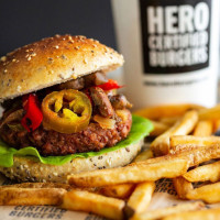 Hero Certified Burgers food